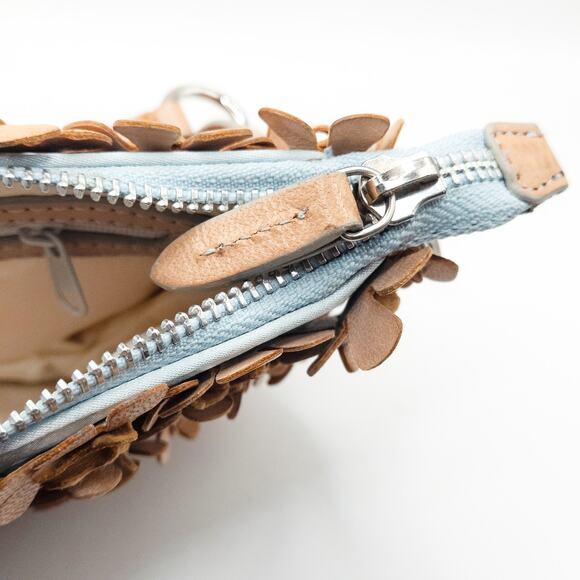 Francesco Basia Cottagecore Floral Leather Clutch Garden Party Resort - Picture 7 of 9